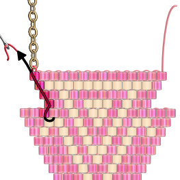 Delica Necklace Pennant Instructions